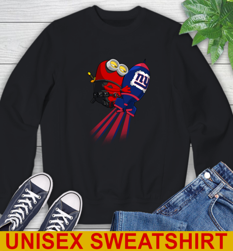 NFL Football New York Giants Deadpool Minion Marvel Shirt Sweatshirt