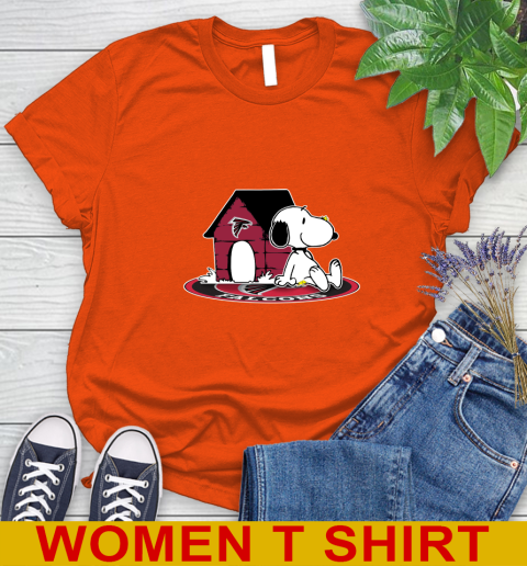 NFL Football Atlanta Falcons Snoopy The Peanuts Movie Shirt Women's T-Shirt 4