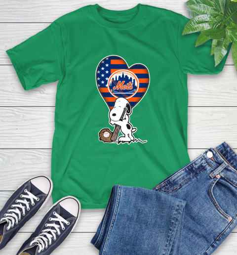 New York Mets MLB Baseball The Peanuts Movie Adorable Snoopy T-Shirt 7