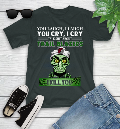 NBA Talk Shit About Portland Trail Blazers I Kill You Achmed The Dead Terrorist Jeffrey Dunham Basketball Youth T-Shirt 6