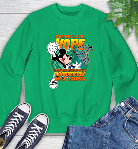Dallas Mavericks NBA Basketball Mickey Disney Never Lose Hope Sweatshirt 7