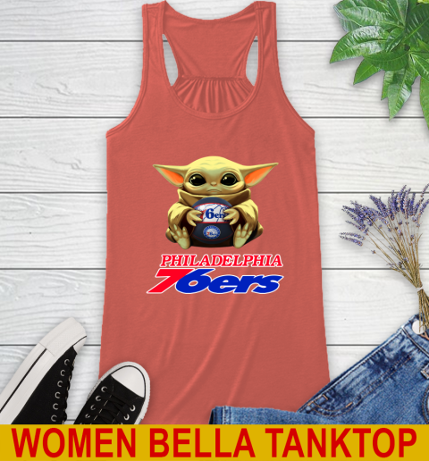 NBA Basketball Philadelphia 76ers Star Wars Baby Yoda Shirt 40