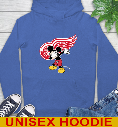 Detroit Red Wings NHL Hockey Dabbing Mickey Disney Sports Hoodie 9