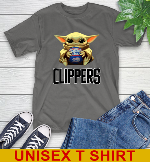 NBA Basketball LA Clippers Star Wars Baby Yoda Shirt 8