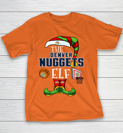Denver Nuggets Christmas ELF Funny NBA Youth T-Shirt 4