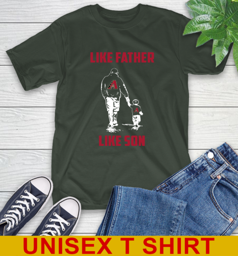 Arizona Diamondbacks MLB Baseball Like Father Like Son Sports T-Shirt 6