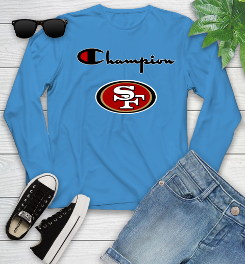 NFL Football San Francisco 49ers Champion Shirt Youth Long Sleeve 5