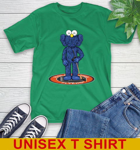 NHL Hockey Philadelphia Flyers Kaws Bff Blue Figure Shirt T-Shirt 7