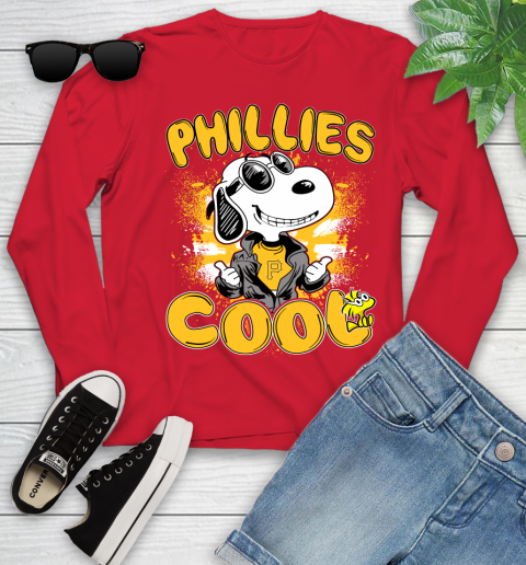 MLB Baseball Pittsburgh Pirates Cool Snoopy Shirt Youth Long Sleeve 10