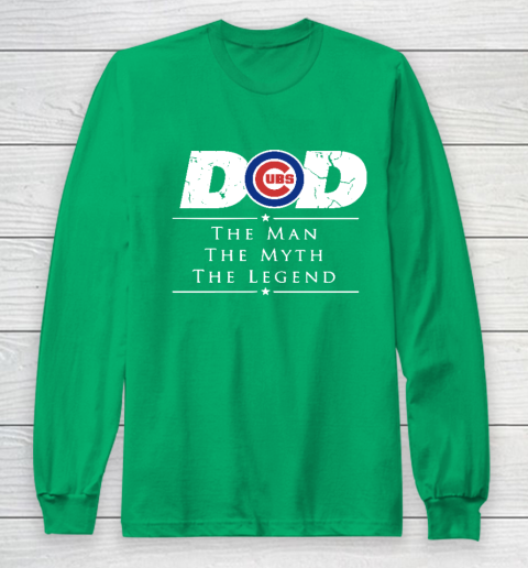 Chicago Cubs MLB Baseball Dad The Man The Myth The Legend Long Sleeve T-Shirt 4