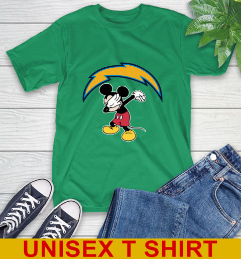 San Diego Chargers NFL Football Dabbing Mickey Disney Sports T-Shirt 7