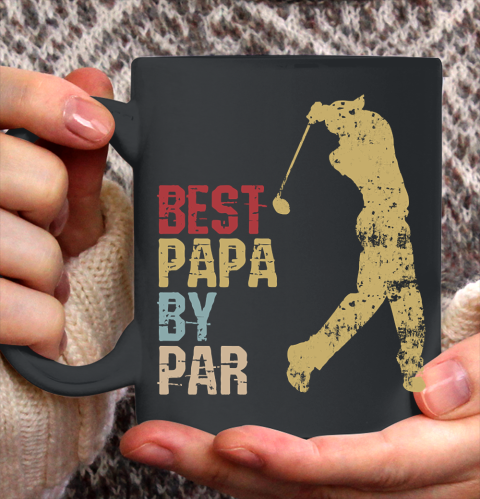 Father's Day Funny Gift Ideas Apparel  Golfing Father Golfer Dad Dad Father T Shirt Ceramic Mug 11oz