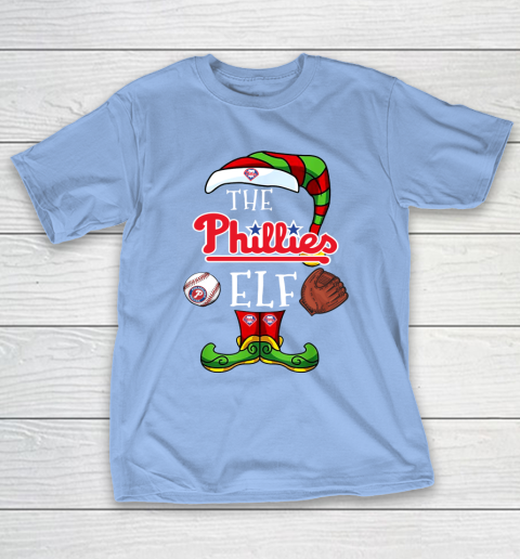 Philadelphia Phillies Christmas ELF Funny MLB T-Shirt 10