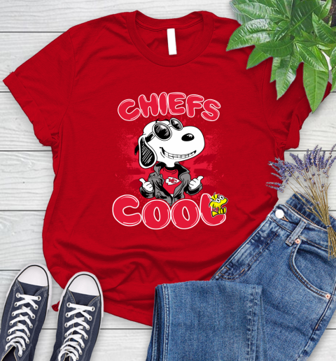 NFL Football Kansas City Chiefs Cool Snoopy Shirt Women's T-Shirt 11