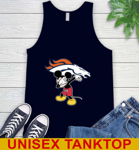 Denver Broncos NFL Football Dabbing Mickey Disney Sports Tank Top 3