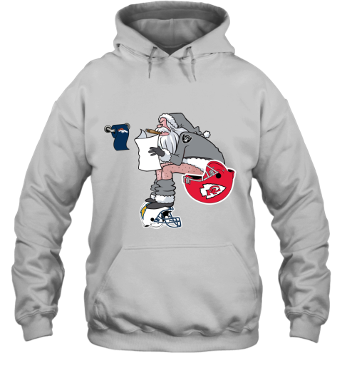 Santa Claus Oakland Raiders Shit On Other Teams Christmas Hoodie