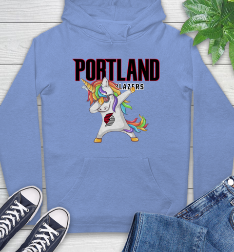 Portland Trail Blazers NBA Basketball Funny Unicorn Dabbing Sports Hoodie 11