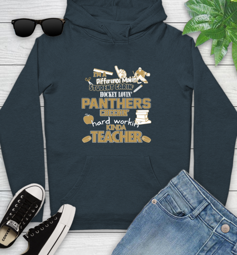 Florida Panthers NHL I'm A Difference Making Student Caring Hockey Loving Kinda Teacher Youth Hoodie 10