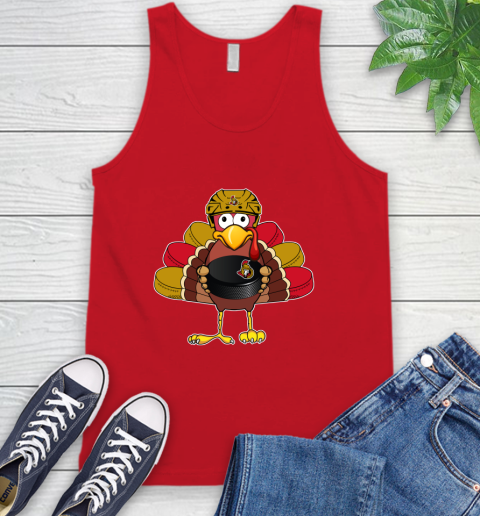 Ottawa Senators Turkey Thanksgiving Day Tank Top 6