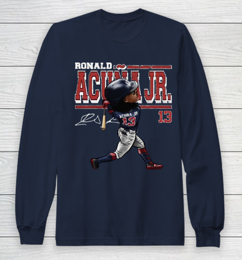 Ronald Acuna Jr Cartoon Long Sleeve T-Shirt 2