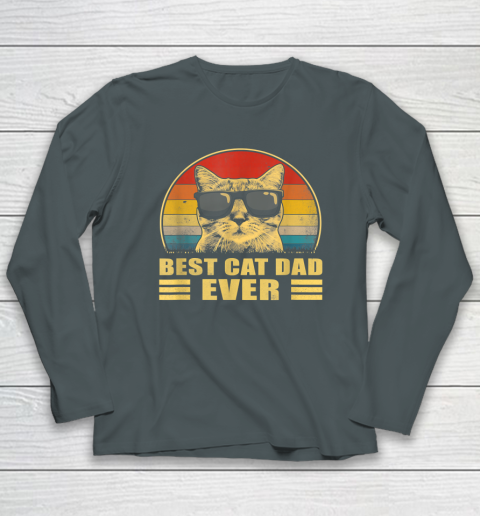 Best Cat Dad Ever Bump Fit Father's Day Gift Daddy Long Sleeve T-Shirt 3