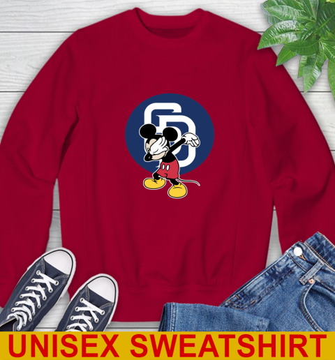 San Diego Padres MLB Baseball Dabbing Mickey Disney Sports Sweatshirt 7
