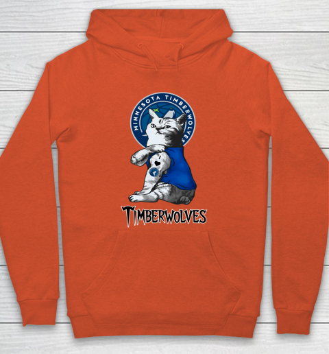 NBA Basketball My Cat Loves Minnesota Timberwolves Hoodie 3