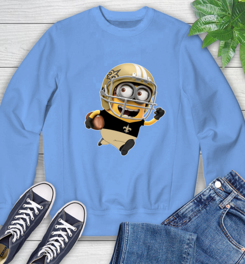 NFL New Orleans Saints Minions Disney Football Sports Sweatshirt 11