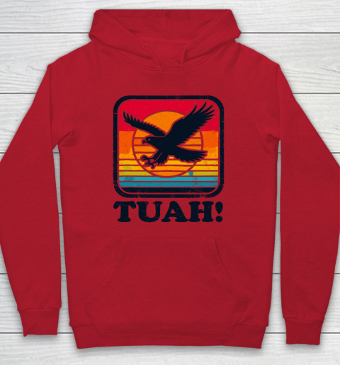 Funny Hawk Tuah Tush Camping Hiking Sarcastic Hoodie 6