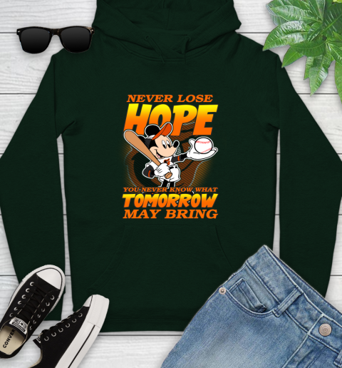 Boston Red Sox MLB Baseball Mickey Disney Never Lose Hope Youth Hoodie 14