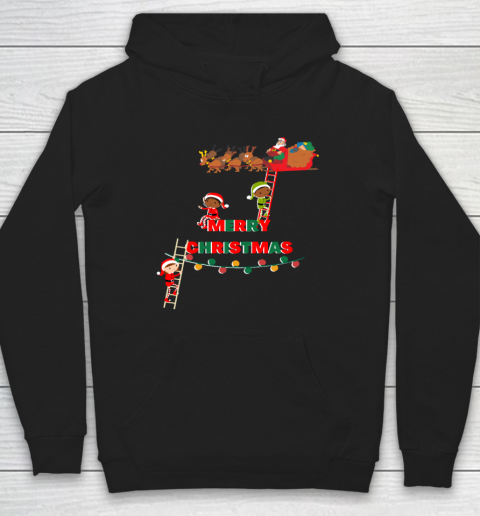 Merry Christmas With Elves Hoodie
