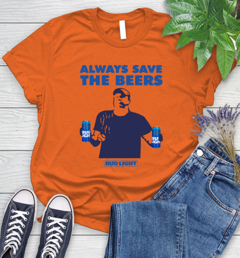 Always Save The Bees Beers Bud Light Jeff Adams Beers Over Baseball Women's T-Shirt 2