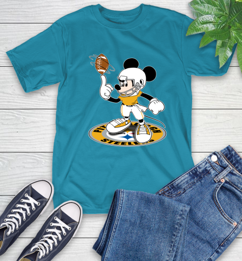 NFL Football Pittsburgh Steelers Cheerful Mickey Disney Shirt T-Shirt 9