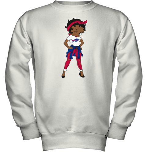 Buffalo Bills Betty Boop Girl Youth Sweatshirt