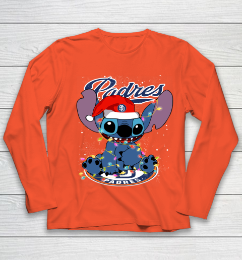 San Diego Padres MLB noel stitch Baseball Christmas Youth Long Sleeve 2
