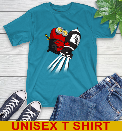 MLB Baseball Chicago White Sox Deadpool Minion Marvel Shirt T-Shirt 9