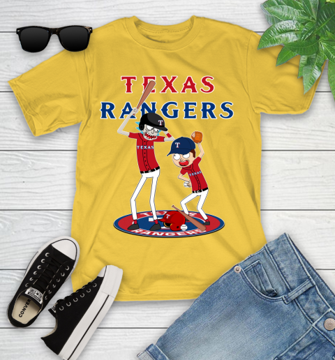 MLB Texas Rangers Rick And Morty Baseball 110