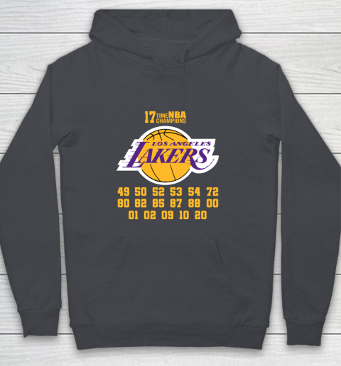 Los Angeles Lakers Finals Champions 17 Time Nba Champions Youth Hoodie 5