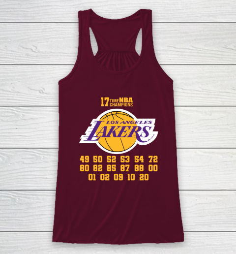 Los Angeles Lakers Finals Champions 17 Time Nba Champions Racerback Tank 2