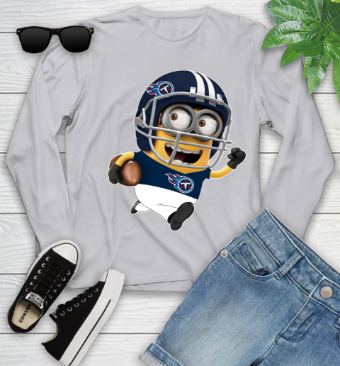 NFL Tennessee Titans Minions Disney Football Sports Youth Long Sleeve 5