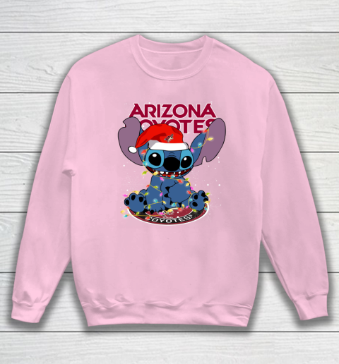 Arizona Coyotes NHL Hockey noel stitch Christmas Sweatshirt 5