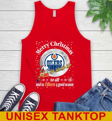 Edmonton Oilers Merry Christmas To All And To Oilers A Good Season NHL Hockey Sports Tank Top 5