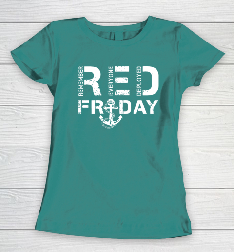 On Fridays We Wear Red Friday Military Navy Soldiers Women's T-Shirt 10