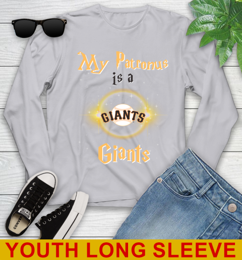 MLB Baseball Harry Potter My Patronus Is A San Francisco Giants Youth Long Sleeve 5