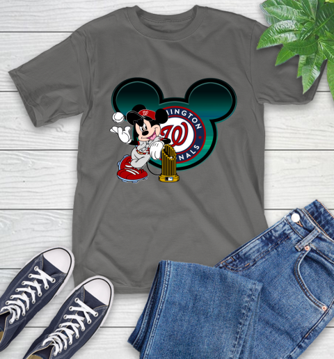 MLB Washington Nationals The Commissioner's Trophy Mickey Mouse Disney T-Shirt 9