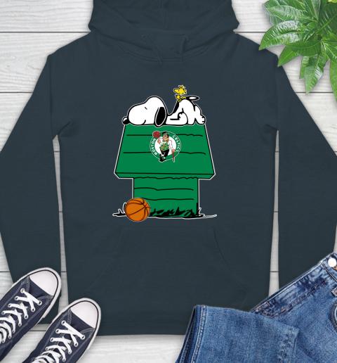 Boston Celtics NBA Basketball Snoopy Woodstock The Peanuts Movie Hoodie 7