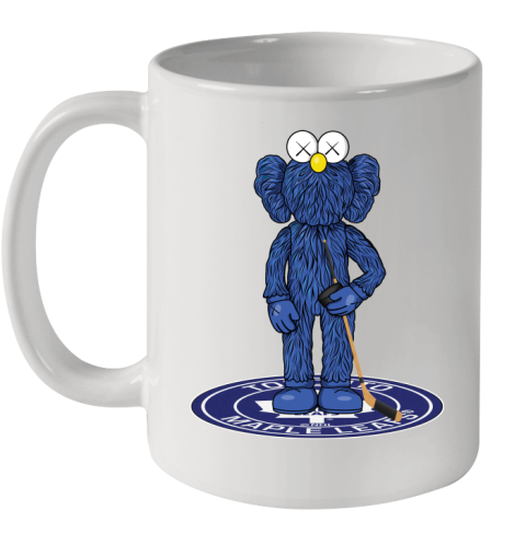 NHL Hockey Toronto Maple Leafs Kaws Bff Blue Figure Shirt Ceramic Mug 11oz