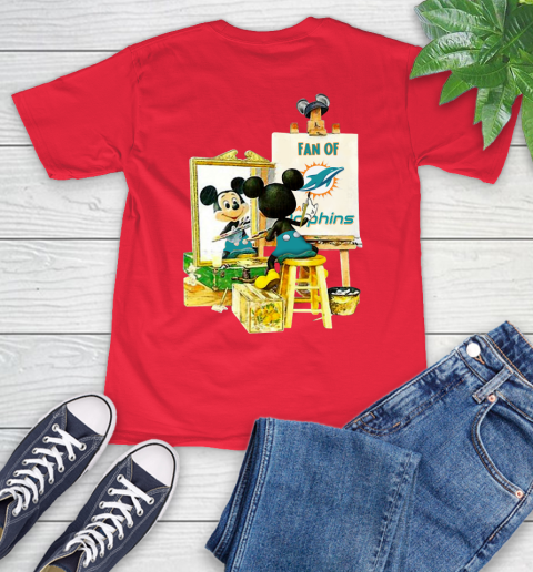 NFL Football Miami Dolphins Mickey Drawing Shirt 12