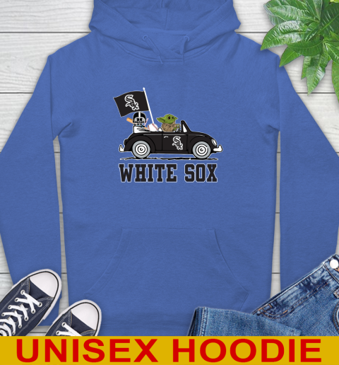 MLB Baseball Chicago White Sox Darth Vader Baby Yoda Driving Star Wars Shirt Hoodie 9