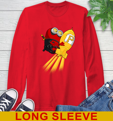 MLB Baseball Pittsburgh Pirates Deadpool Minion Marvel Shirt Long Sleeve T-Shirt 13 MLB Baseball Pittsburgh Pirates Deadpool Minion Marvel Shirt Long Sleeve T-Shirt - Image 13